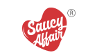 Saucy Affair logo - gourmet sauces and condiments brand offering premium culinary flavors.