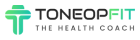 ToneOp Fit logo with a green cross symbol and text reading ToneOp Fit – The Health Coach.