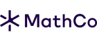 The MathCo logo with a geometric star-like symbol followed by the text ‘MathCo’ in dark blue font.