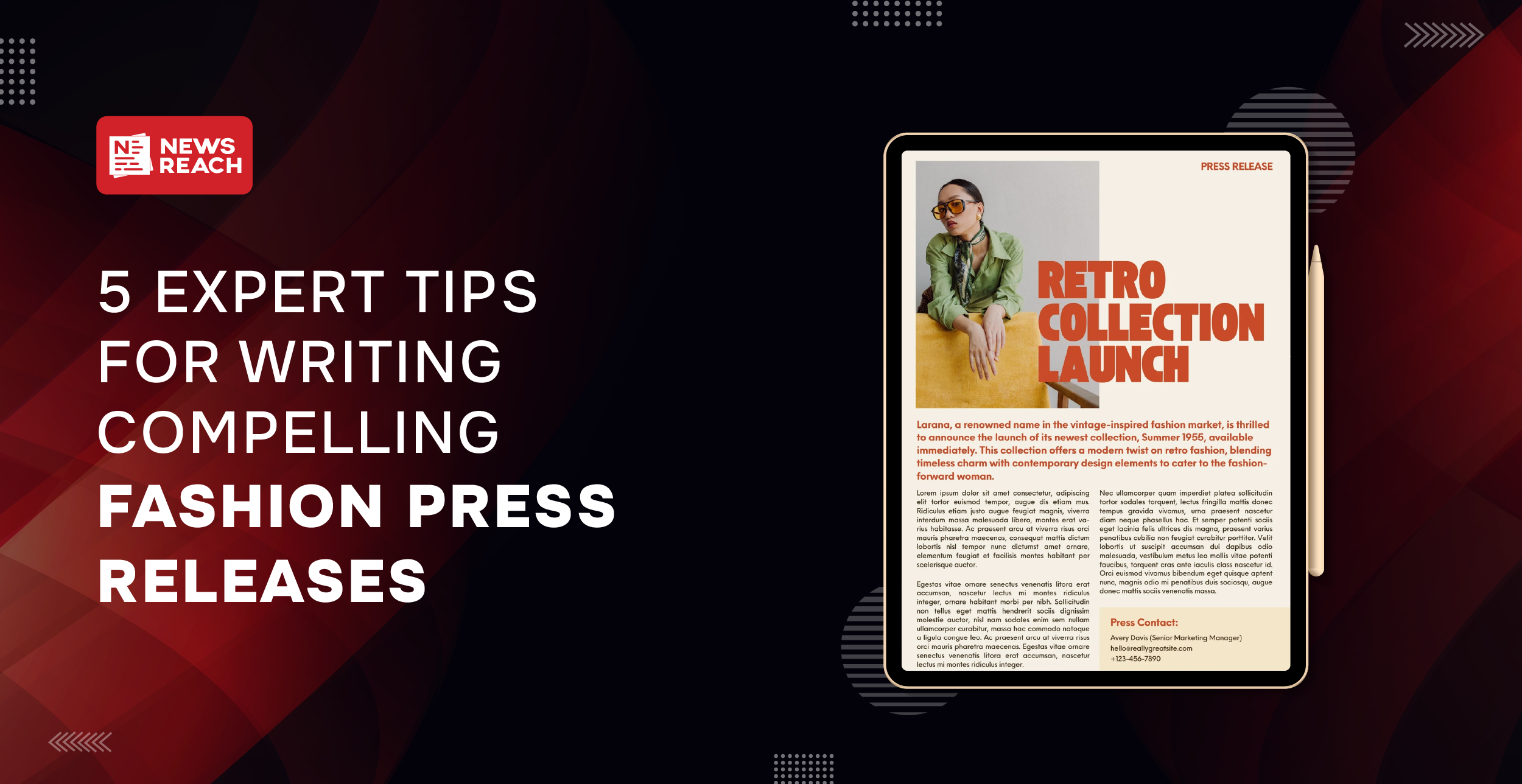 5 expert tips for writing compelling fashion press releases
