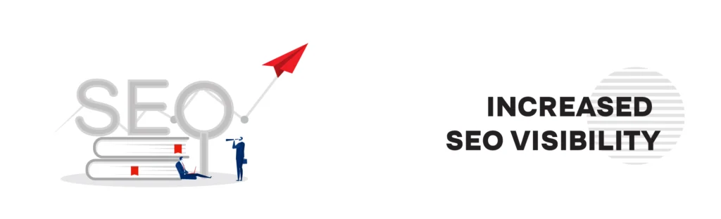 The image of increased SEO visibility